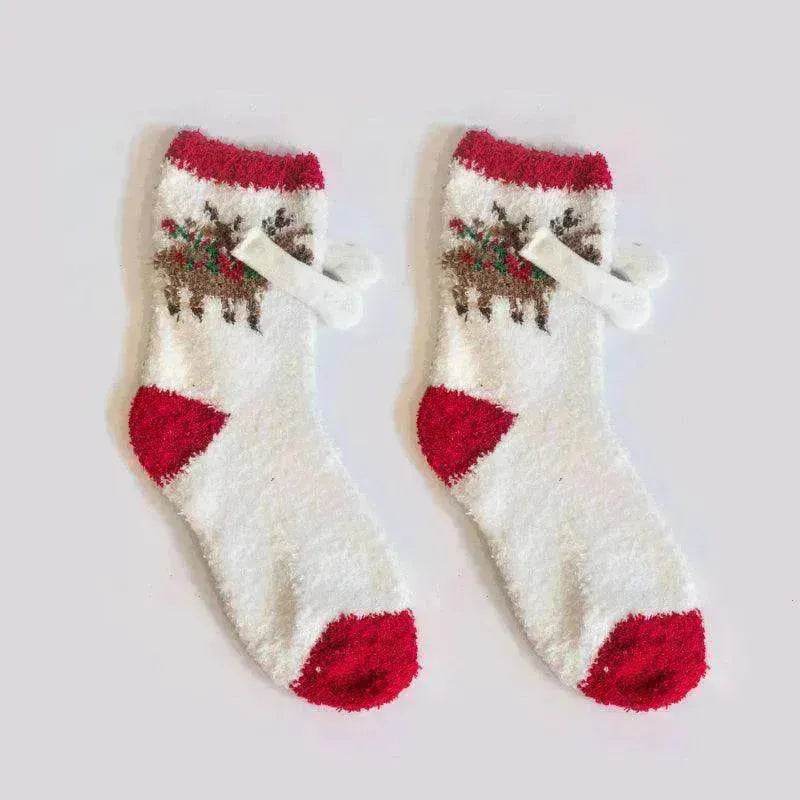 Fashion Simple Magnetic Christmas Socks For Men And Women - EX-STOCK Canada