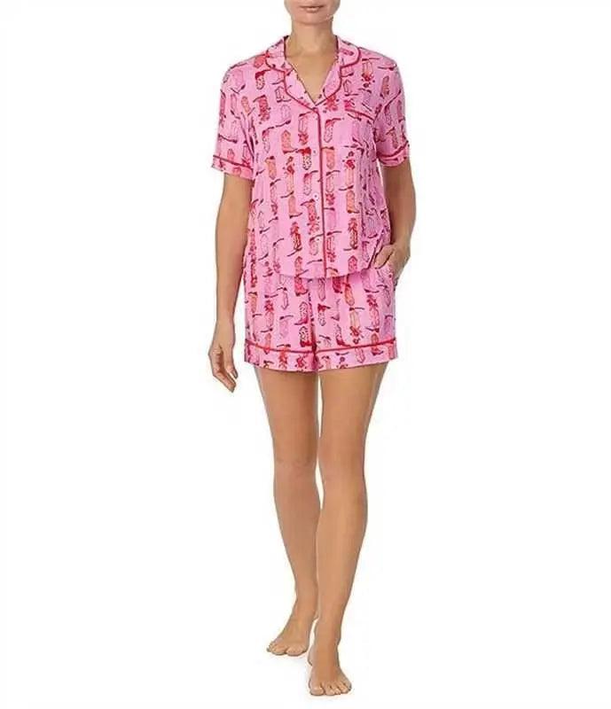 Fashion Striped Casual Two-piece Suit Pajamas For Women - EX-STOCK Canada