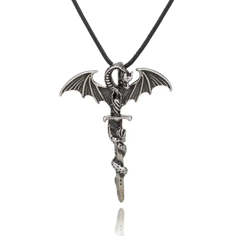 Fashion Trendy Men's Domineering Luminous Flame Dragon Necklace - EX-STOCK Canada