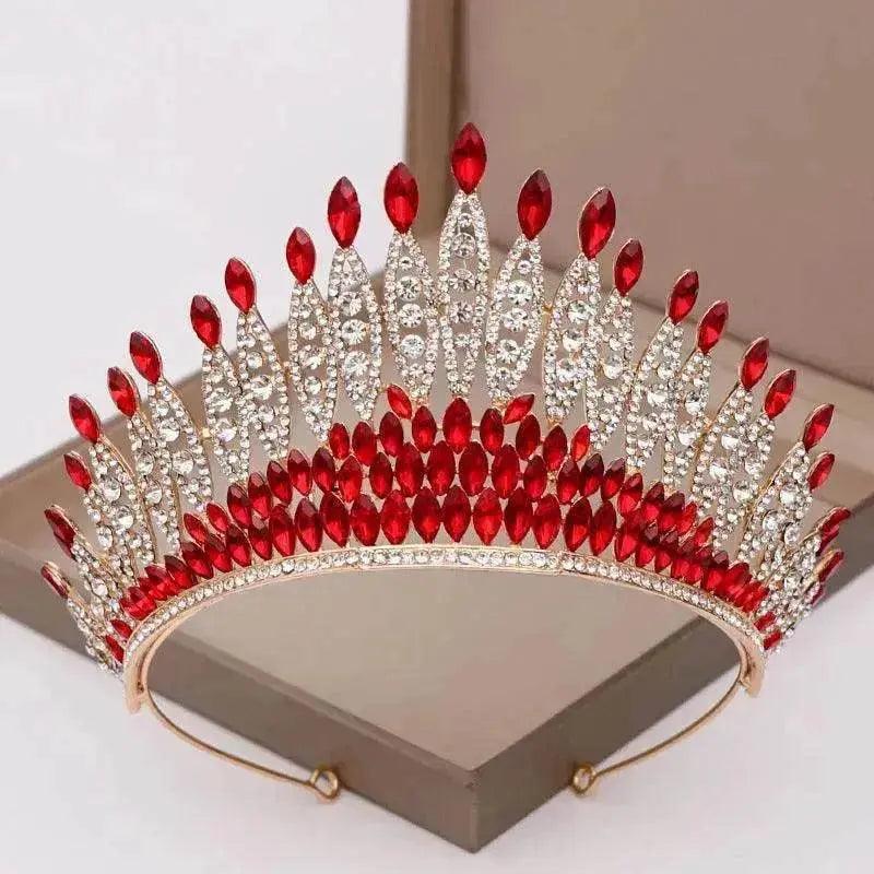Accessoire de tête pour femmes à couronne en alliage et cristal - EX-STOCK Canada