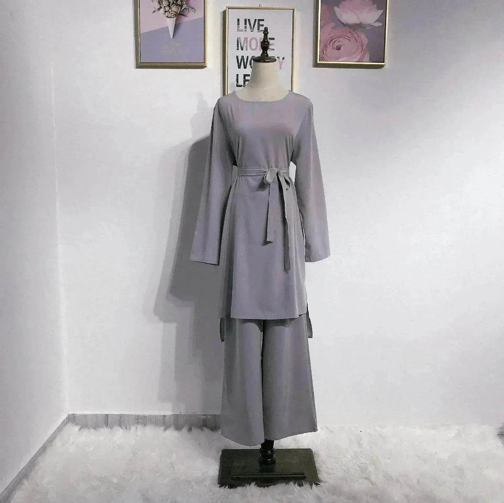 Fashion simple Arab lace up dress - EX-STOCK Canada