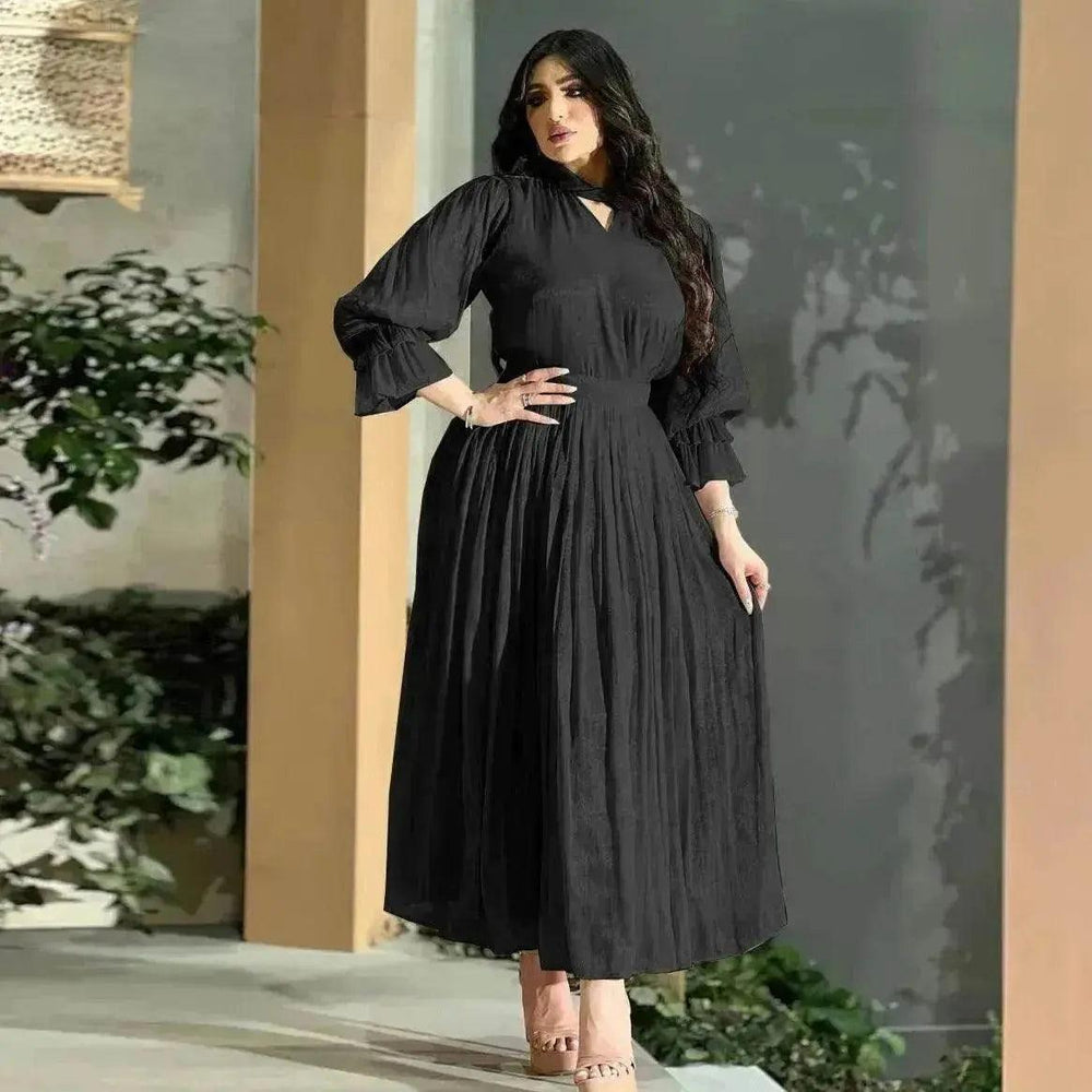 Robe en satin de soie brillante pour femmes arabes à la mode - EX-STOCK Canada