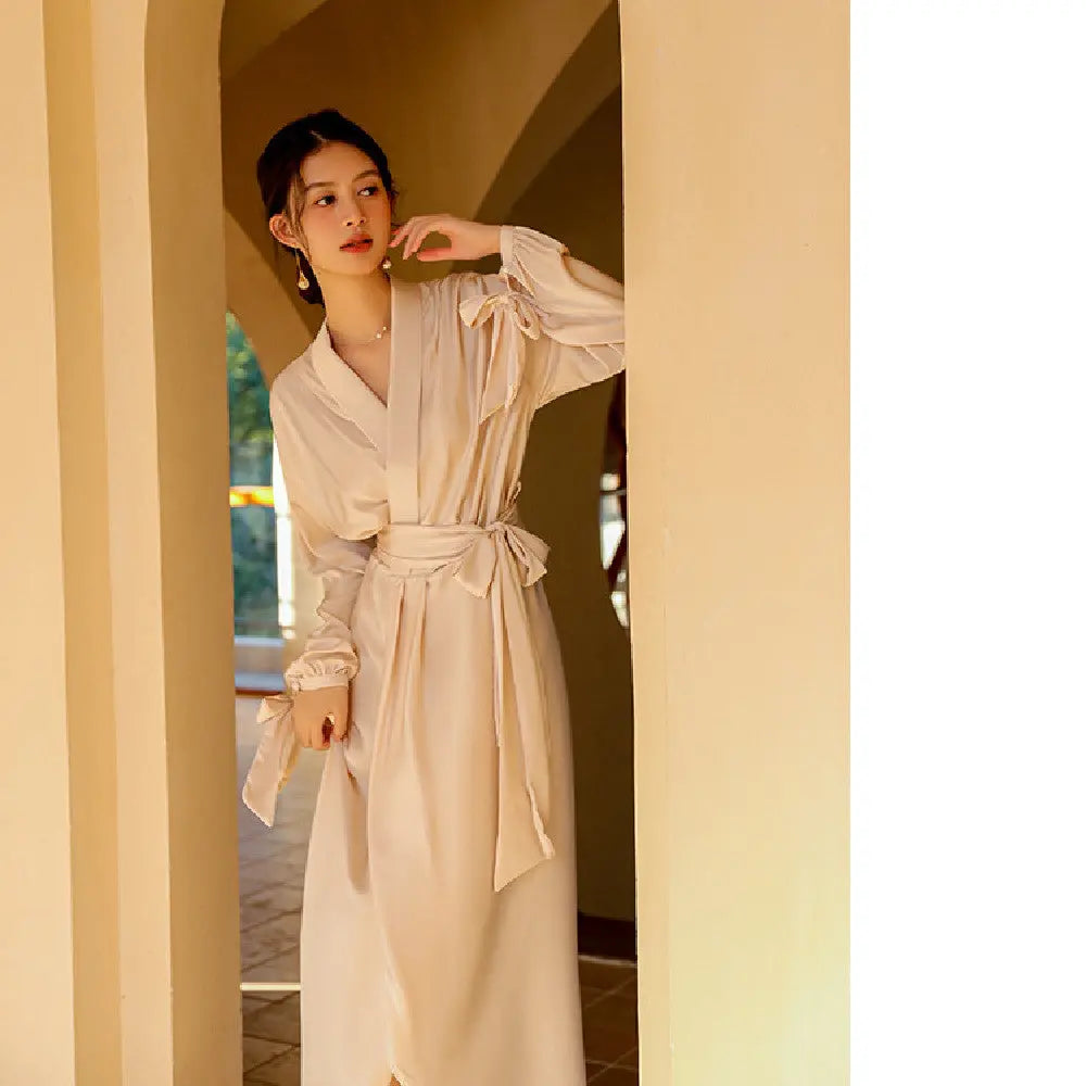 Fashionable Breathable Ice Silk Pajamas For Women - EX-STOCK Canada