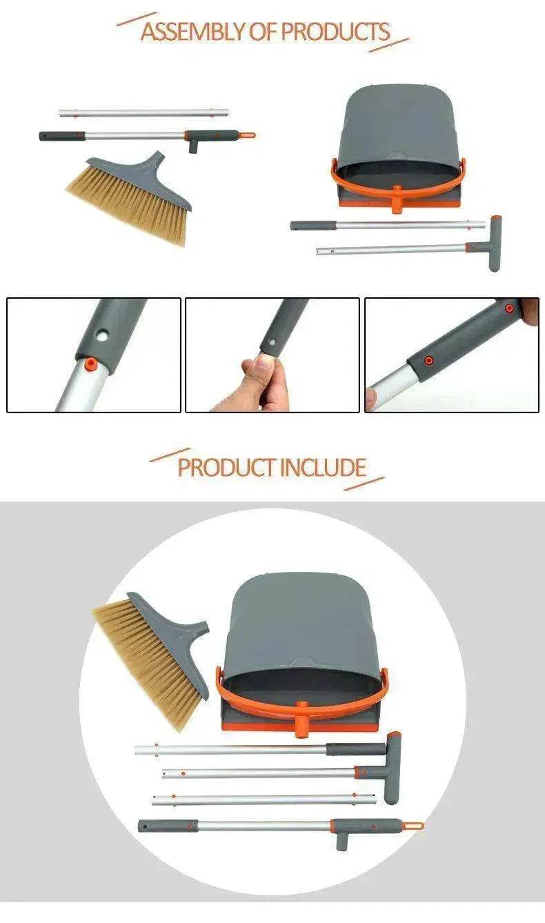 Fashionable Foldable Broom-Dustpan Set: House Helper - EX-STOCK Canada