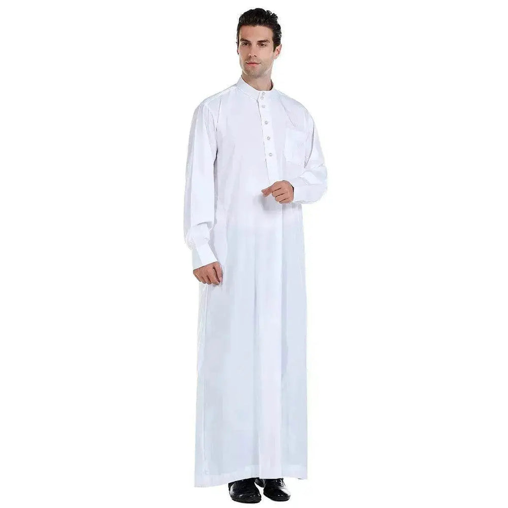 Fashionable and Elegant Arab Contemporary Middle Eastern Men's Robe Moroccan Men's Jalabiya - EX-STOCK Canada