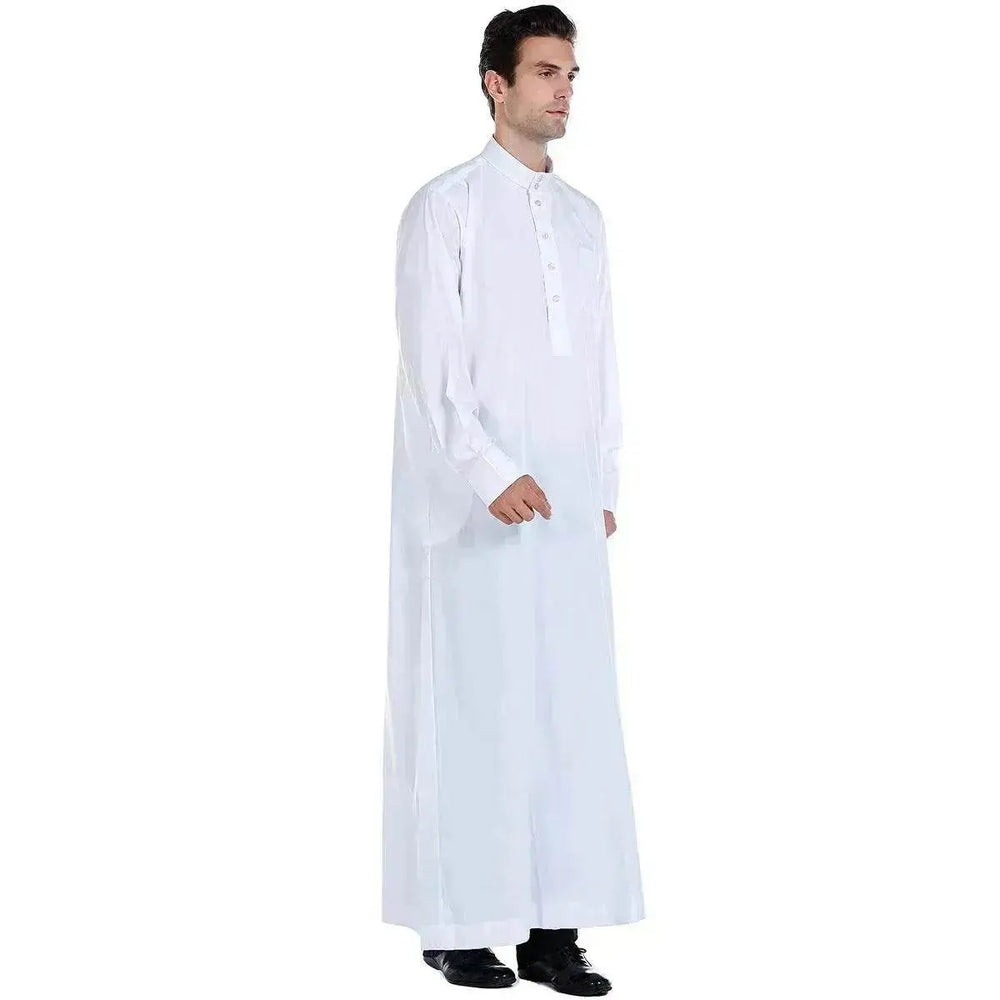 Fashionable and Elegant Arab Contemporary Middle Eastern Men's Robe Moroccan Men's Jalabiya - EX-STOCK Canada