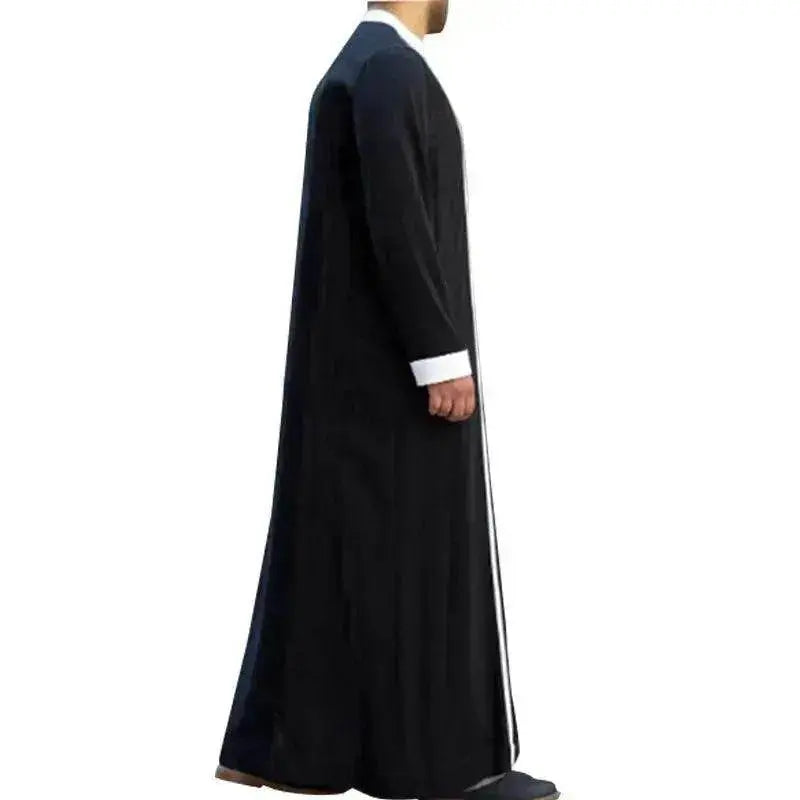Fashionable and Elegant Arab Costume Halloween Long Sleeve C Suit Kaftan Jubba Costume Robe Moroccan Men's Jalabiya - EX-STOCK Canada