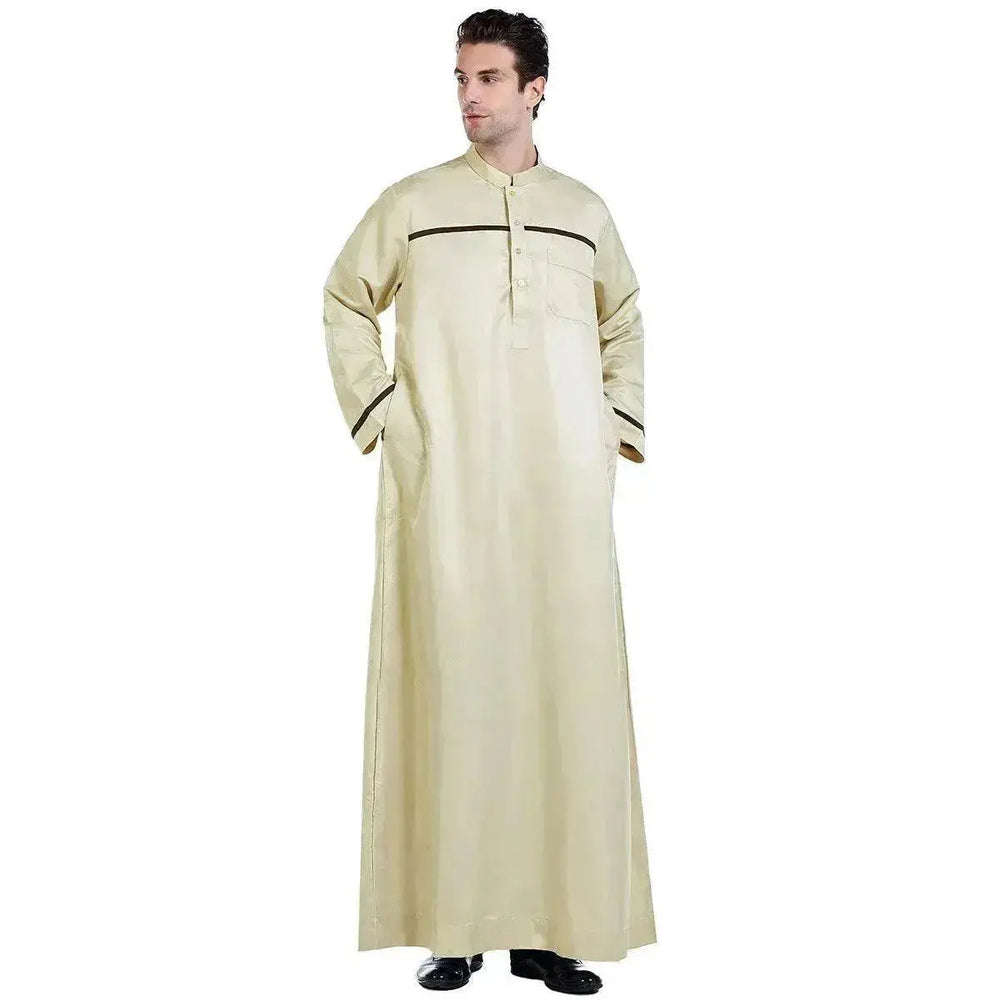 Fashionable and Elegant Foreign Trade Arab Middle East Men's Robe Moroccan Men's Jalabiya - EX-STOCK Canada