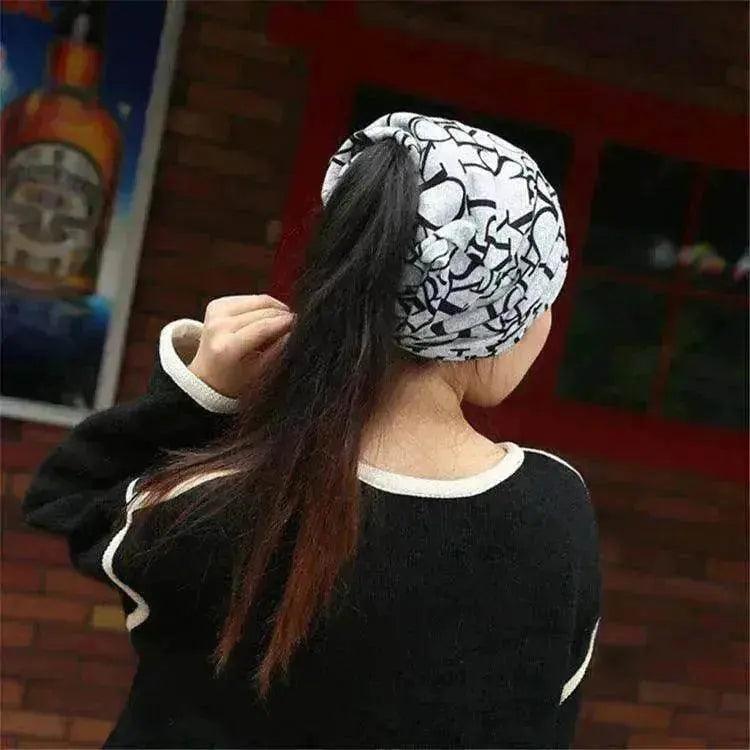 Turban de lettre en coton pour femme, chapeau de mode de confinement - EX-STOCK Canada