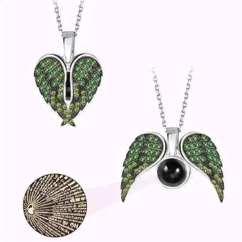 Collier Ailes d'Ange de l'Amour pour Femme - EX-STOCK Canada