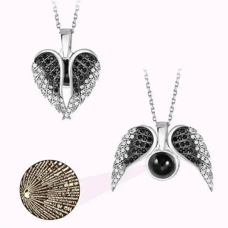 Collier Ailes d'Ange de l'Amour pour Femme - EX-STOCK Canada