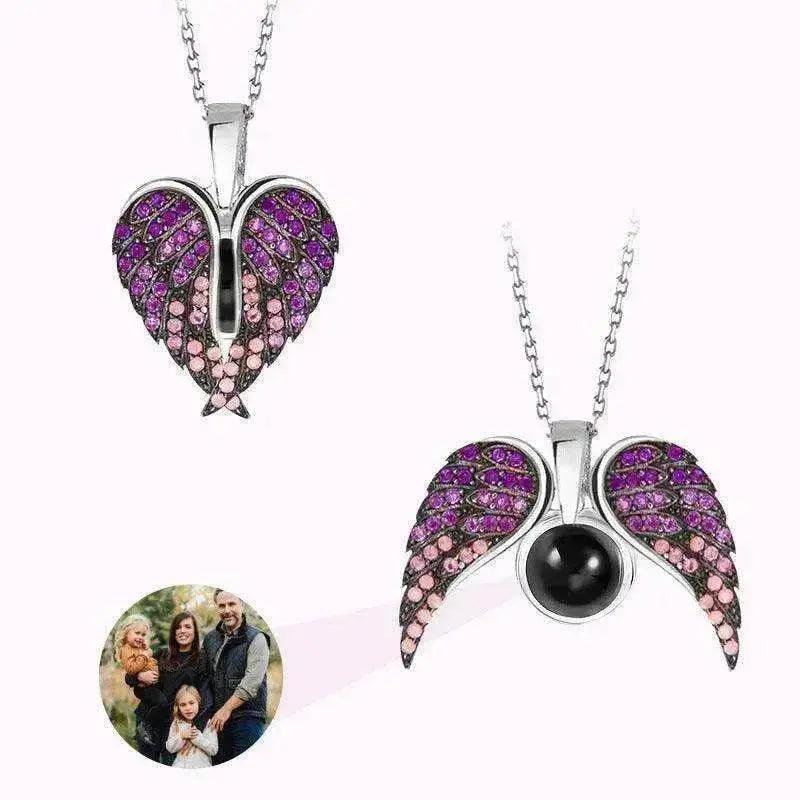 Collier Ailes d'Ange de l'Amour pour Femme - EX-STOCK Canada