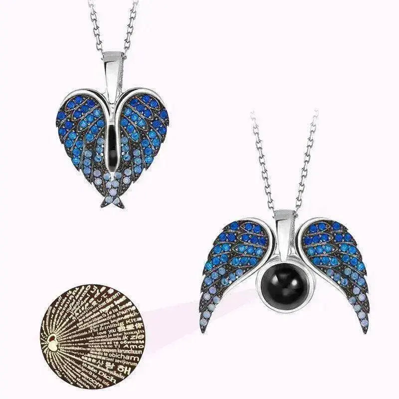 Collier Ailes d'Ange de l'Amour pour Femme - EX-STOCK Canada