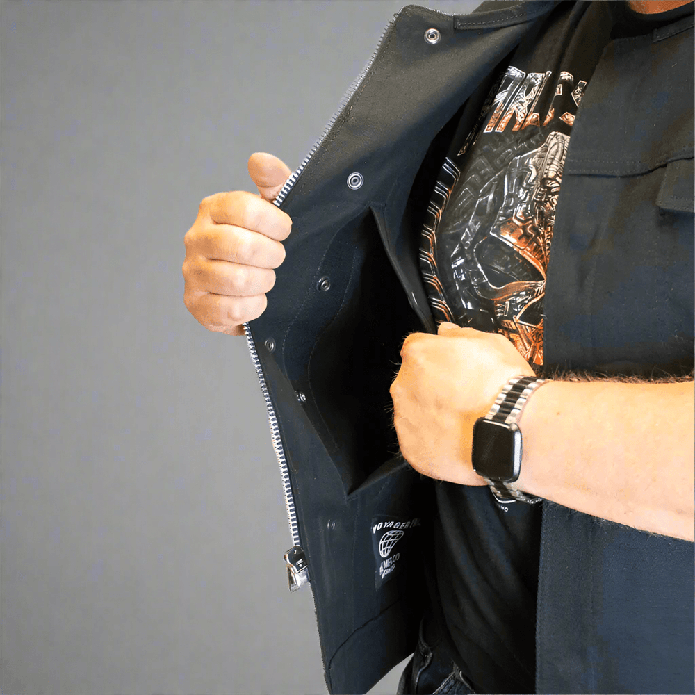 First MFG Co. Men's Motorcycle Twill Vest EX-STOCK Canada