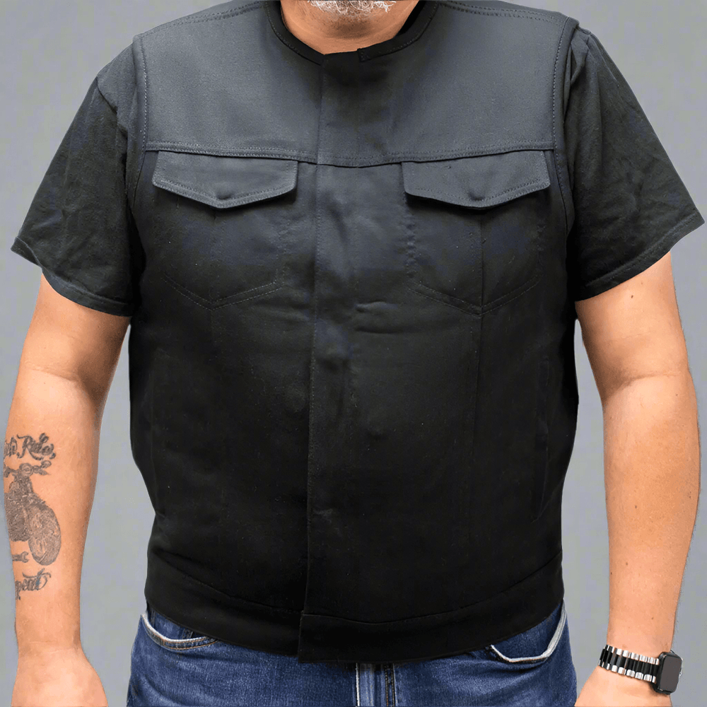 First MFG Co. Men's Motorcycle Twill Vest EX-STOCK Canada