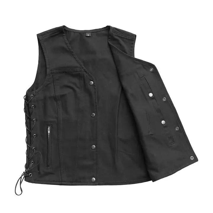 First MFG Co. Women's Tiff Motorcycle Twill Vest EX-STOCK Canada