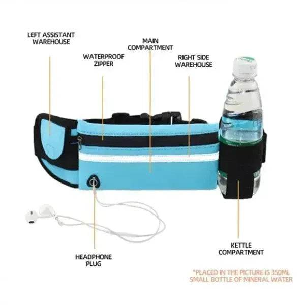 Fitness Waist Bag With Pocket Slim Running Jogging Belt Fanny Pack Bag For Hiking Cycling Workout Sports Gym - EX-STOCK Canada