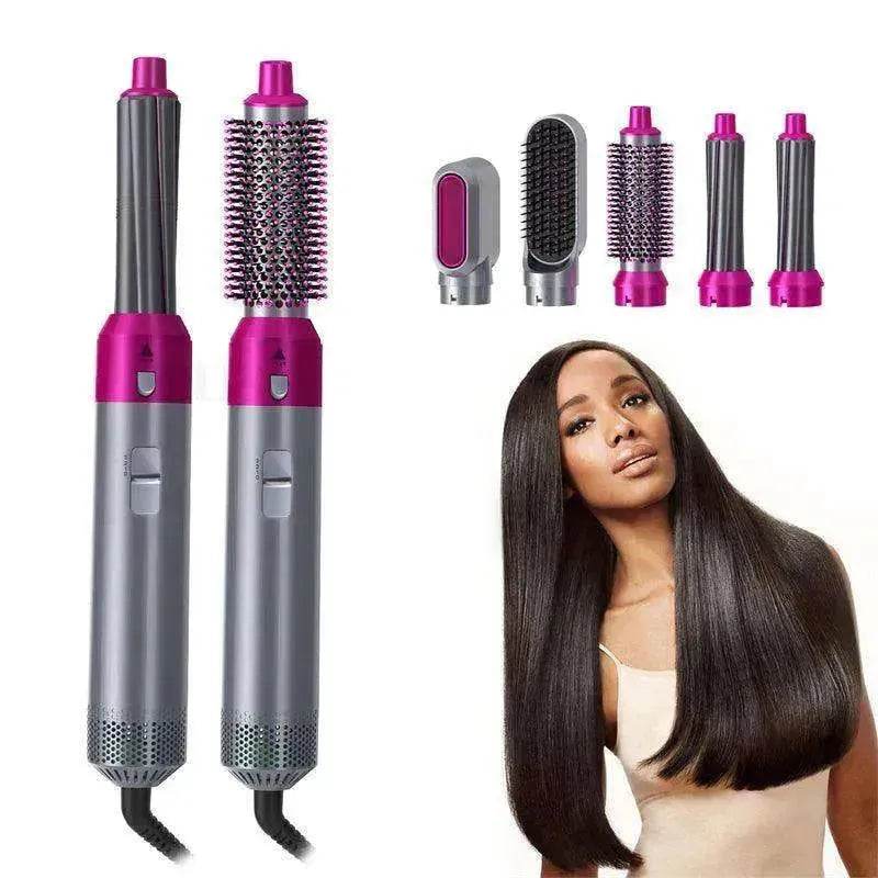Five-in-one Hot Air Comb Automatic Hair Curler For Curling Or Straightening - EX-STOCK Canada