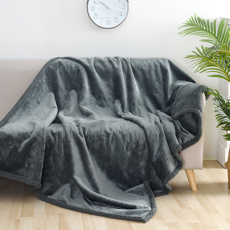Flannel Cotton Wool Sherpa Thick Pet Blanket Dog Kennel EX-STOCK Canada