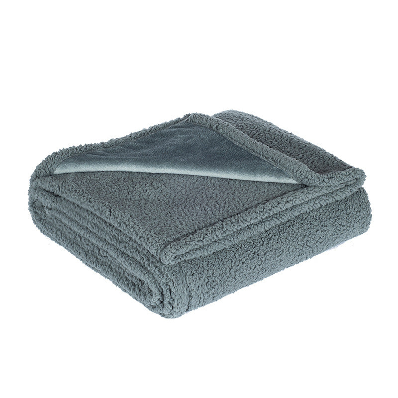 Flannel Cotton Wool Sherpa Thick Pet Blanket Dog Kennel EX-STOCK Canada