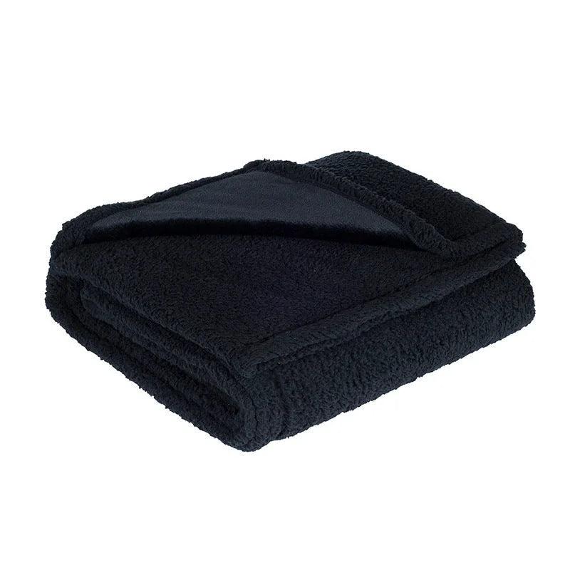 Flannel Cotton Wool Sherpa Thick Pet Blanket Dog Kennel EX-STOCK Canada