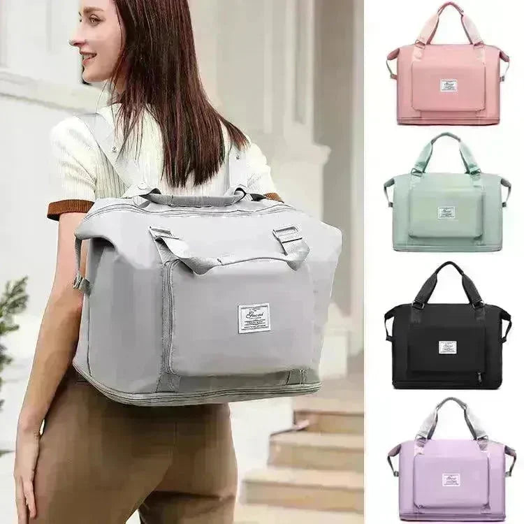 Folding Travel Bags For Backpack Handbag Sholder Bag Gym Fitness Weekender Overnight Women - EX-STOCK CANADA
