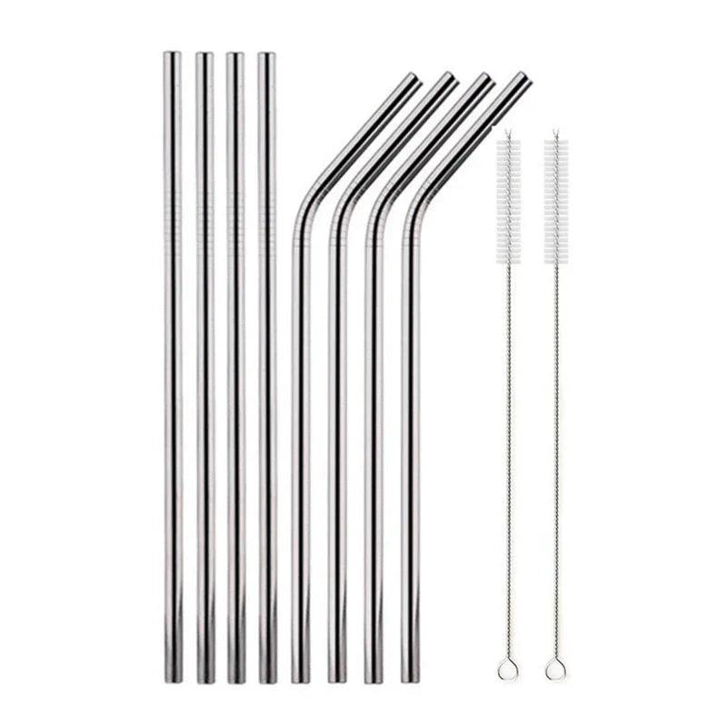 Pailles en métal de couleur en acier inoxydable 304 de qualité alimentaireEX-STOCK Canada