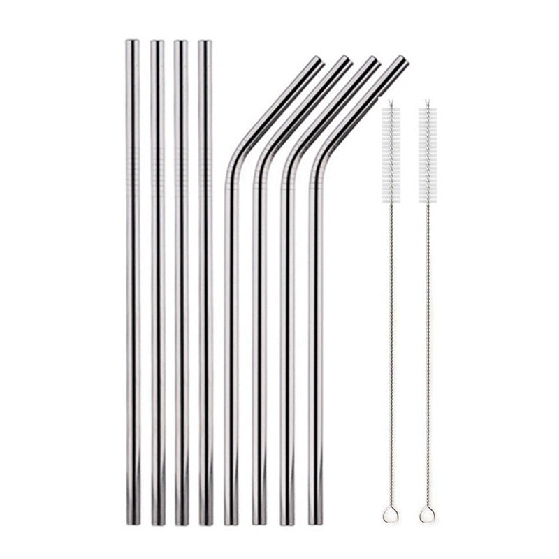 Food Grade 304 Stainless Steel Color Metal Straws EX-STOCK Canada