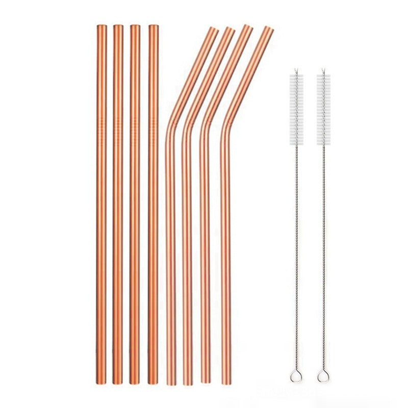 Food Grade 304 Stainless Steel Color Metal Straws EX-STOCK Canada
