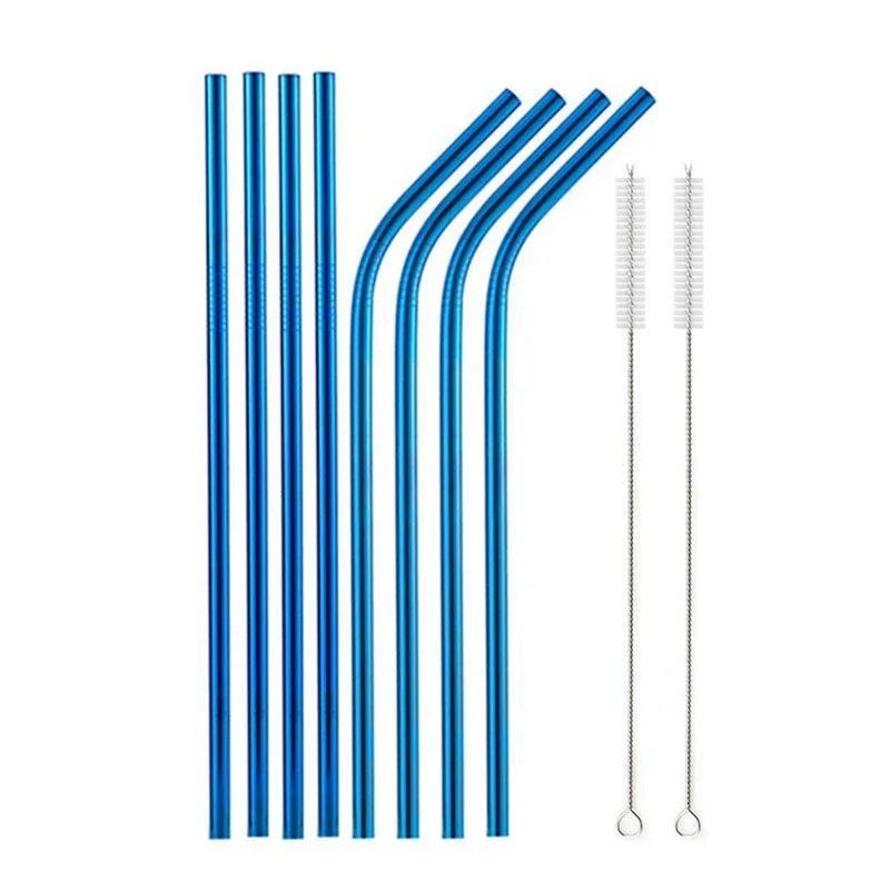 Food Grade 304 Stainless Steel Color Metal Straws EX-STOCK Canada