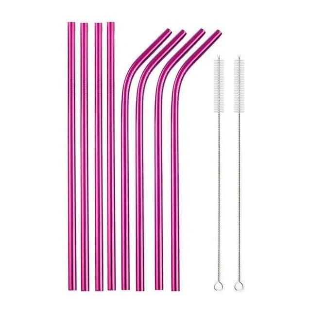 Food Grade 304 Stainless Steel Color Metal Straws EX-STOCK Canada