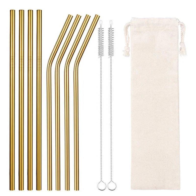 Food Grade 304 Stainless Steel Color Metal Straws EX-STOCK Canada