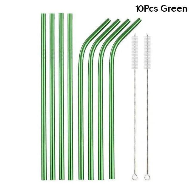 Food Grade 304 Stainless Steel Color Metal Straws EX-STOCK Canada