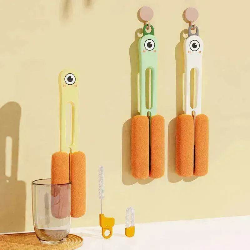 Four in one Cup Brush Long Handle Sponge - EX-STOCK Canada