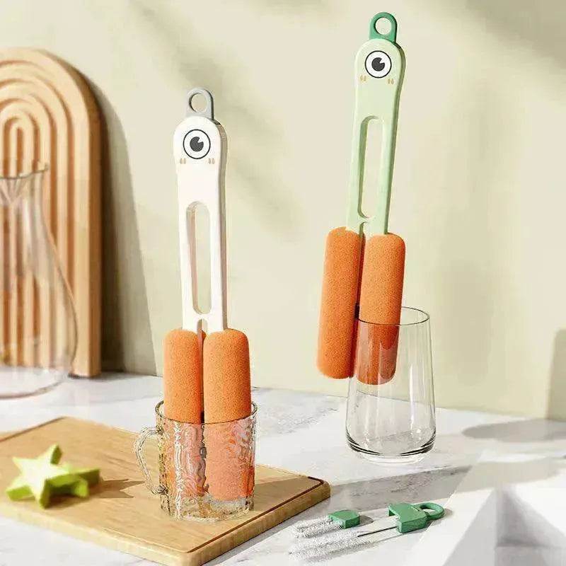 Four in one Cup Brush Long Handle Sponge - EX-STOCK Canada