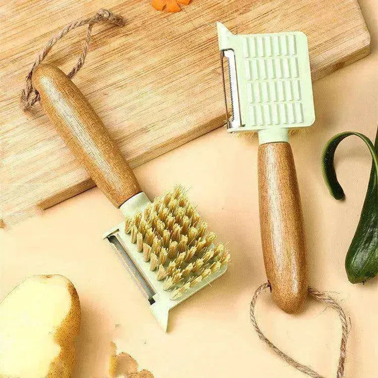 Brosse multifonctionnelle pour pelage et nettoyage des fruits et légumes - EX-STOCK CANADA