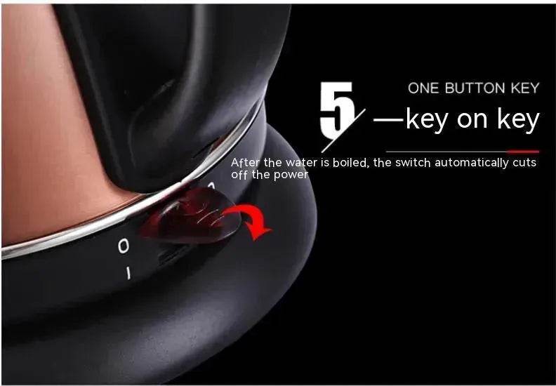 غلاية من الفولاذ المقاوم للصدأ بسعة 1 لتر، صامتة وذات درجة حرارة ثابتة أوتوماتيكية بالكامل - EX-STOCK Canada