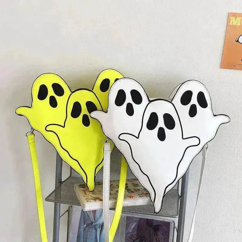 Funny 3D Ghost Cartoon Shoulder Bag: Cute Halloween Crossbody - EX-STOCK Canada