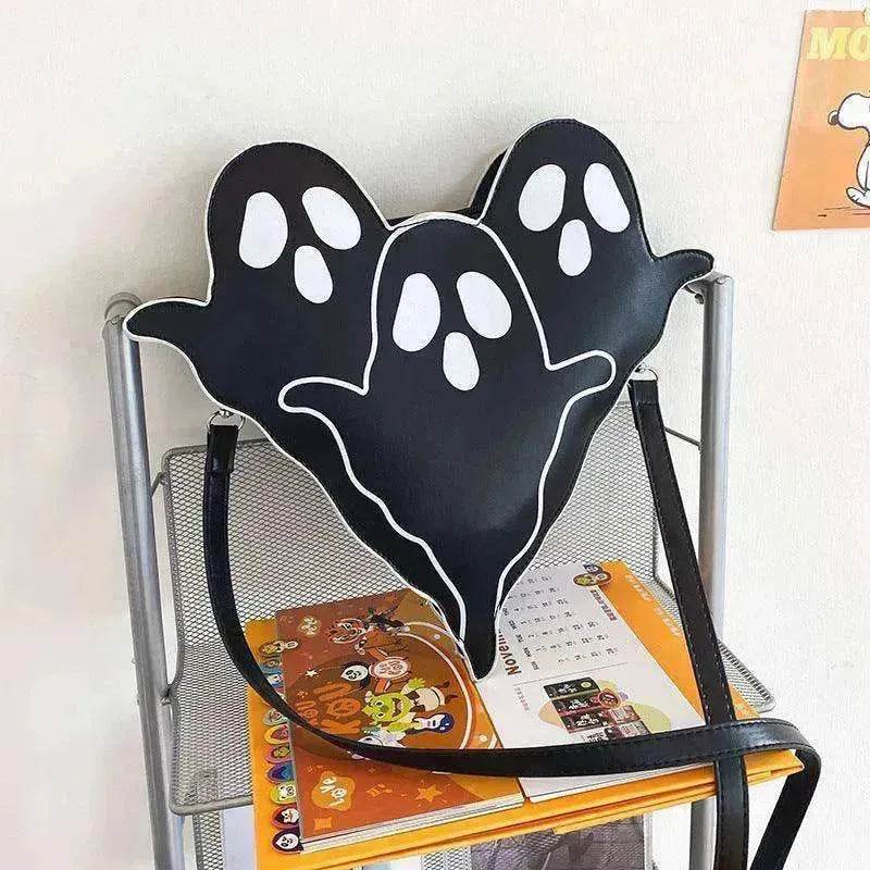 Funny 3D Ghost Cartoon Shoulder Bag: Cute Halloween Crossbody - EX-STOCK Canada