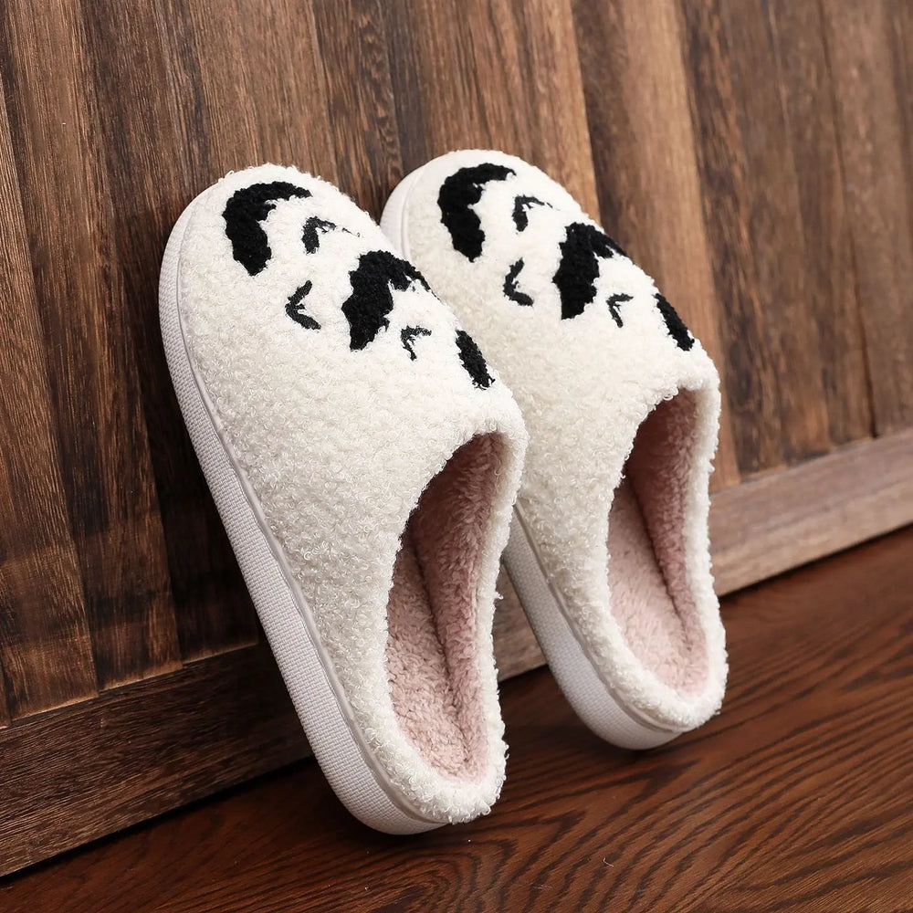 Funny Bat Slipper Halloween Pumpkin Flat Indoor House Shoes For Women Men Soft Plush Cozy Horror Fashion Halloween Gifts - EX-STOCK Canada