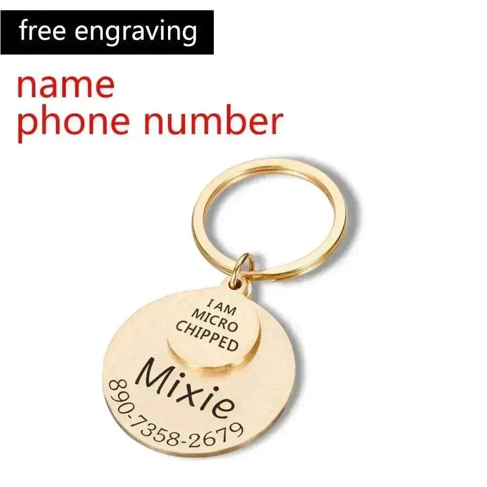 Collier Personnalisé DRÔLE POD Étiquette d'Identité pour Animal Porte-Clés - EX-STOCK Canada