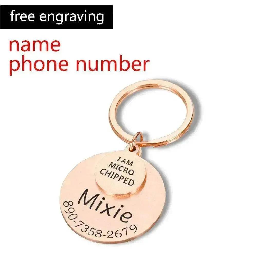 Collier Personnalisé DRÔLE POD Étiquette d'Identité pour Animal Porte-Clés - EX-STOCK Canada
