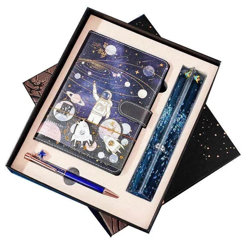 Galaxy Dream Coloring Page Notebook Cute Cartoon Astronaut - EX-STOCK Canada