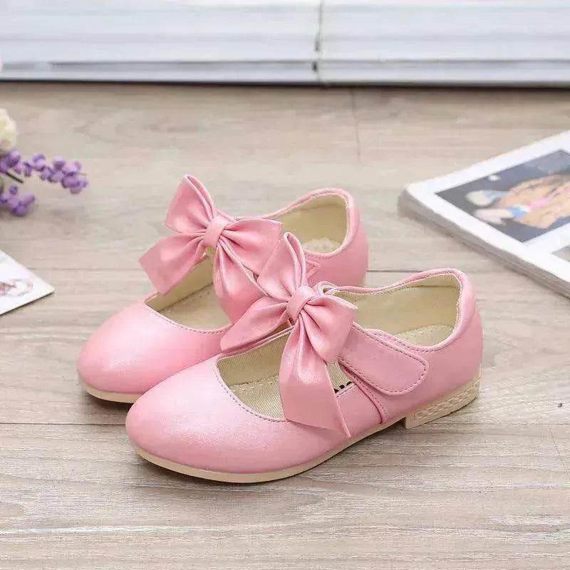 Girls Shoes White Leather Shoes Bowknot Girls Children Princess Shoes - EX-STOCK Canada
