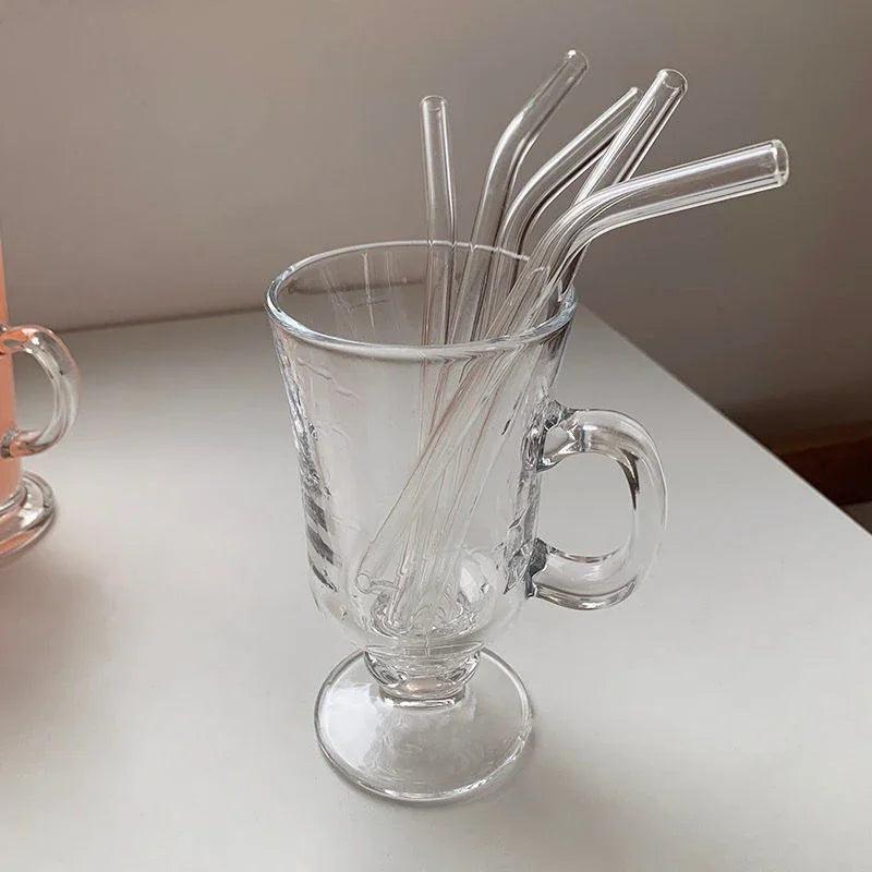 Glass Straws, Pearl Milk Tea Coarse Drinking Straws, Non-disposable Transparent Water Cups, Long Straws EX-STOCK Canada