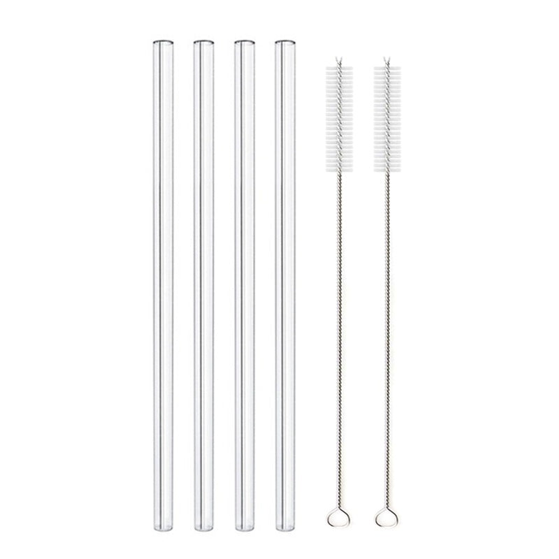 Glass Straws, Pearl Milk Tea Coarse Drinking Straws, Non-disposable Transparent Water Cups, Long Straws EX-STOCK Canada