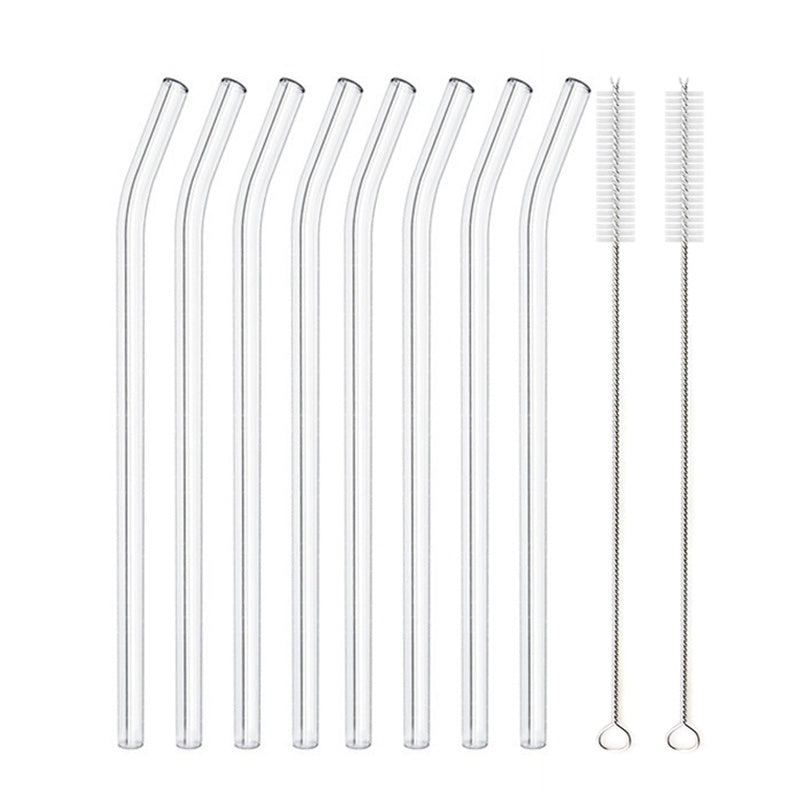 Glass Straws, Pearl Milk Tea Coarse Drinking Straws, Non-disposable Transparent Water Cups, Long Straws EX-STOCK Canada