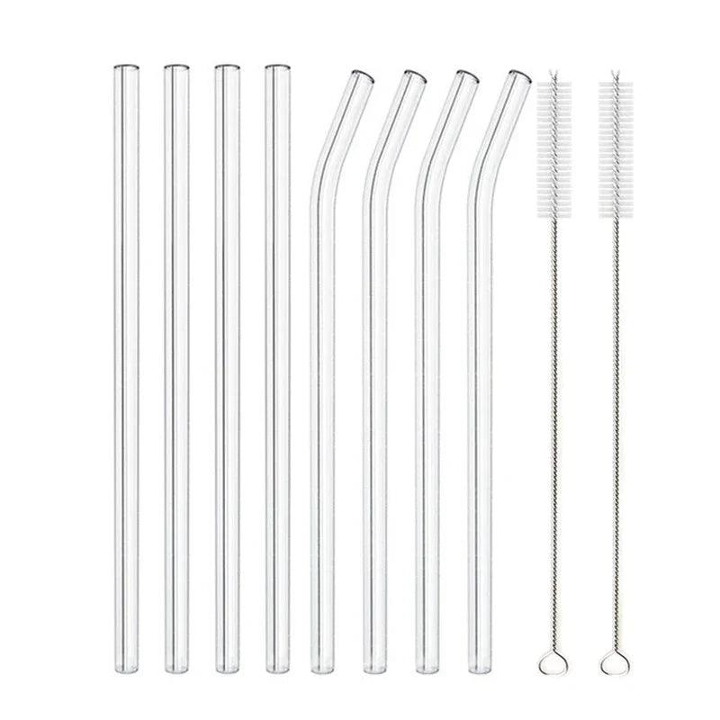 Glass Straws, Pearl Milk Tea Coarse Drinking Straws, Non-disposable Transparent Water Cups, Long Straws EX-STOCK Canada