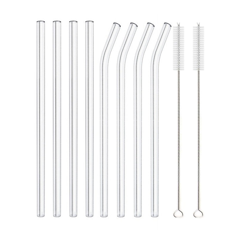 Glass Straws, Pearl Milk Tea Coarse Drinking Straws, Non-disposable Transparent Water Cups, Long Straws EX-STOCK Canada