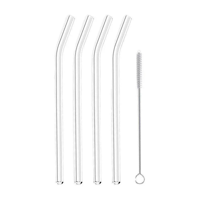 Glass Straws, Pearl Milk Tea Coarse Drinking Straws, Non-disposable Transparent Water Cups, Long Straws EX-STOCK Canada